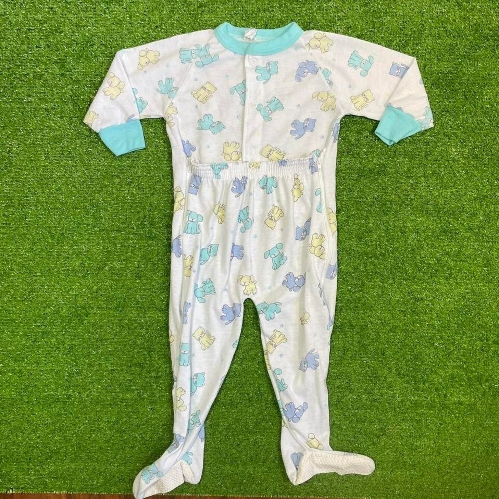 Vintage 90s Spencer's Baby Toddler Size 24m Sleeper Jumper‎ Retro